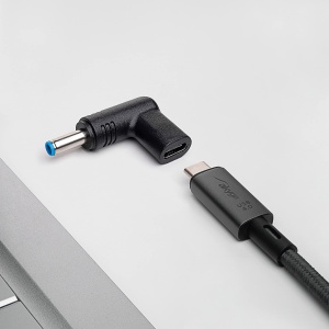 Mufa Akyga pentru adaptor universal pentru notebook AK-ND-C09 USB-C / 4,5 x 3,0 mm + pin HP - Img 3