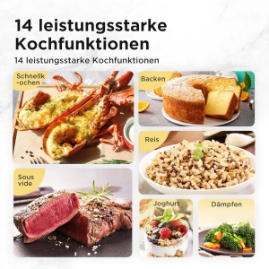 Multicooker Midea 6L, 9-in-1, 14 functii, negru - Img 5