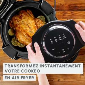 Multicooker Moulinex Cookeo Wi-Fi CE96X8F0, 10 in 1, 6L, Friteuza cu aer cald - Img 3