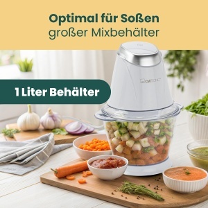 Multizerkleinerer Clatronic MZ 3579, 2 in 1, 250W, alb - Img 6