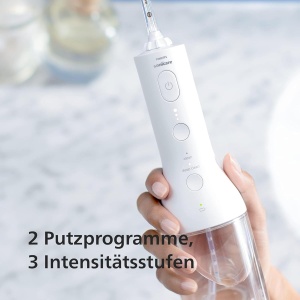 Munddusche Philips Sonicare HX388641 cu Power Flosser si Periuta DiamondClean 9000, Alb - Img 5
