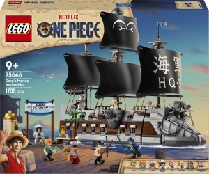Nava Piratilor LEGO ONE PIECE Garps Marineschlachtschiff - 1705 piese, 8 minifigurine - Img 7