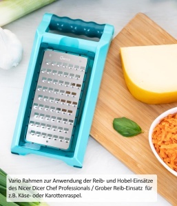 Nicer Dicer Chef Professional 23 Piese Tocator Manual cu Recipient 52L si Capace Frischhaltedeckel - Img 6