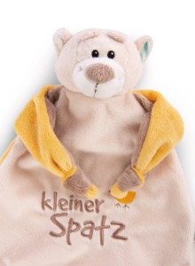 NICI Schmusetuch Bear Kleiner Spatz 25x25 cm Jucarie moale pentru bebelusi si copii - Img 8