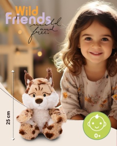 NICI Wild Friends Luchs Lyka 49805 Jucarie plus 25 cm Beige - Img 2