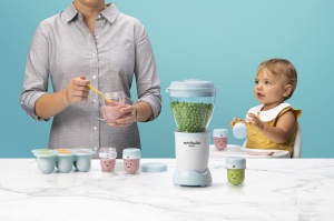 Nutribullet Baby Mixer Babynahrung 200W Argintiu cu Accesorii - Img 5