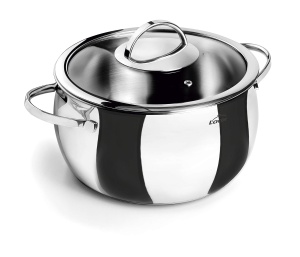 Oala cu capac Lacor 79128, 28 cm, inox 1810