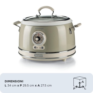 Oala de gatit cu aburi Ariete 2904, 3,5 l, 650 W, stil vintage - Img 2
