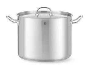 Oala Hendi 135L din otel inoxidabil cu capac compatibila cu toate tipurile de plite