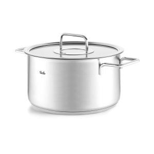Oala inox Fissler Pure Collection 24 cm 57L cu capac din sticla compatibila inductie - Img 3