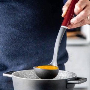 Oala KitchenAid, rezistenta la caldura, antiaderenta, ustensile de gatit - rosu imperiu - Img 2