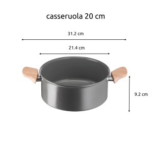 Oala Lagostina Vivissima, 20 cm, cu doua manere, antiaderenta, ceramica - Img 5