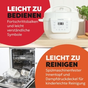 Oala multifunctionala Instant Pot 7-in-1 38L Meersalz Alb - Img 6