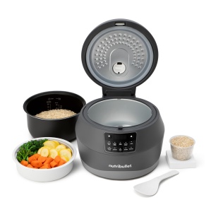 Oala multifunctionala Nutribullet EveryGrain Cooker NBRC605DG 600W 10 cesti Gri