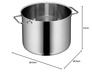 Oala pentru paste WMF 24 cm 7L cu sita integrata si capac din sticla otel inoxidabil Cromargan - Img 17