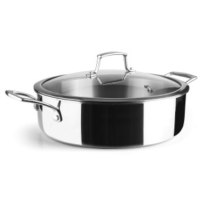 Oala profesionala Lacor TriChef 60888, 5 litri, 28 cm, compatibila cu inductie