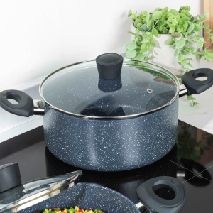 Oala Russell Hobbs Nightfall Stone 28 cm, Antiaderenta, Inductie - Img 3