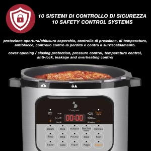 Oala sub presiune multifunctionala Beper P101COS002, 6 litri, 1000 W, 15 programe, Timer 24h - Img 5