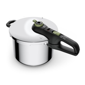 Oala sub presiune Tefal Secure Trendy 8L, inox, cu sistem de siguranta, verde