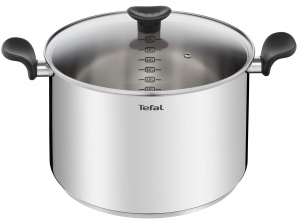 Oala Tefal Primary 28 cm cu capac otel inoxidabil baza inductie