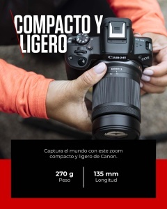 Obiectiv Tele-Zoom Canon RF-S 55-210mm F5-7.1 IS STM, Stabilizare 4.5 trepte, Compact - Img 6