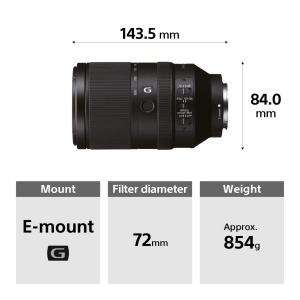 Obiectiv Tele-Zoom Sony SEL-70300G, 70-300 mm, F4.5-5.6, E-Mount, Negru - Img 7