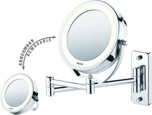 Oglinda cosmetica iluminata Beurer BS 59, 5x marire, crom, 41.5 x 18 x 28 cm - Img 4