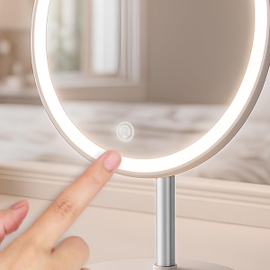 Oglinda de machiaj Beper P302VIS051 cu LED, 3 moduri de lumina, USB-C - Img 4