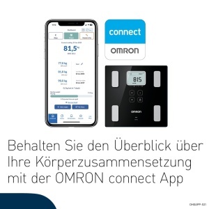 OMRON VIVA - cantarul inteligent de baie pentru analiza corporala Stiftung Warentest Gut 1024 cu Bluetooth si aplicatie masoara grasimea corporala gre - Img 6