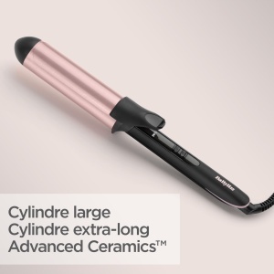 Ondulator Babyliss Rose-Quartz 38 mm, pentru bucle naturale, roz - Img 9