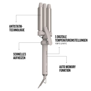 Ondulator de par 5 in 1 Remington Trendology CI41MS5, afisaj LED, 130-210C, tehnologie antistatica - Img 3