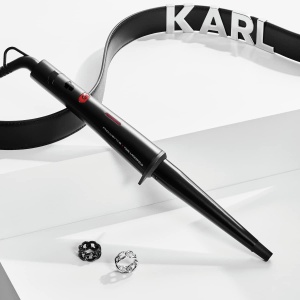 Ondulator de par Rowenta x Karl Lagerfeld CF324L, 200C, Keratin Glow, conic - Img 7