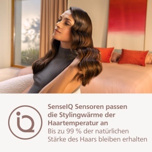 Ondulator Philips WavePro Styler 9000 BHB96810 Alb Tehnologie SenseIQ 5 Setari de Styling - Img 6