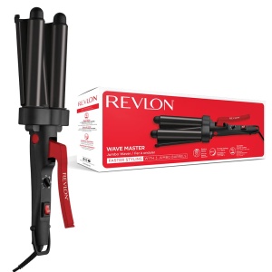 Ondulator Revlon Wave Master RVIR3056UKE Placi Jumbo Invelis Turmalin-Ceramic 30 Setari de Temperatura