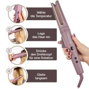 Ondulator rotativ Remington AIRvive CI8930, tehnologie ionica, anti-frizz, 160-210C - Img 5