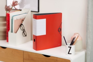 Ordner Multifunctional Leitz 180 Solid, A4, Hellrot, 8,2 cm, Gummiband - Img 10