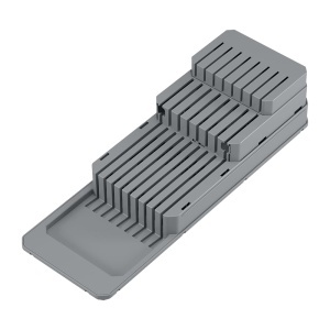 Organizator ajustabil pentru cutite METALTEX 363225000 din PP cu picioare antiderapante - Img 1