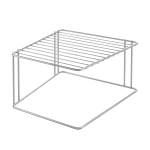 Organizator colt bucatarie Metaltex Boxe 364001000 1 etaj 25x25x15 cm argintiu - Img 3