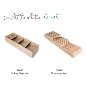 Organizator cutite Lacor 39049 lemn de fag 2 niveluri pentru pana la 8 cutite baza antiderapanta - Img 6