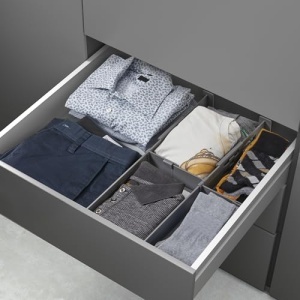 Organizator sertare Metaltex Multi-Fit ajustabil cu separatoare antialunecare - Img 4