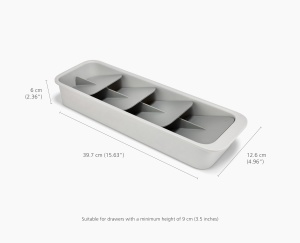 Organizator tacamuri Joseph Joseph DrawerStore Compact Design compact Plastic reciclat - Img 4