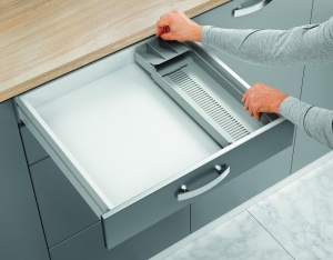 Organizer pentru Tacamuri Metaltex Uni-Fit, 40-49 cm, grinegru, ajustabil - Img 6