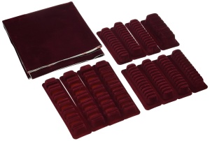 Organizer pentru tacamuri Rayen 6314, ajustabil, design modern, culoare rosie
