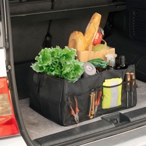 Organizer portbagaj InnovaGoods, 55L, 3 compartimente, negru - Img 6