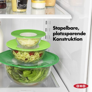 OXO Good Grips Capac din silicon reutilizabil 20cm Verde Transparent - Img 5