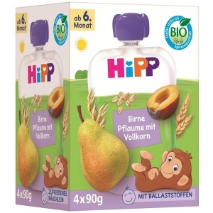 Pachet HiPP Bio Quetschie cu Para si Pruna, 16 buc, fara zahar adaugat, vegan - Img 2