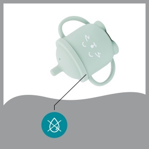 Pahar pentru invatarea bautului Babymoov ISY CUP, 150ml, silicon, antialunecare - Img 5