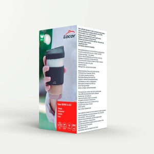Pahar reutilizabil Lacor 63138 din borosilikat cu capac, 280 ml, antiderapant - Img 6