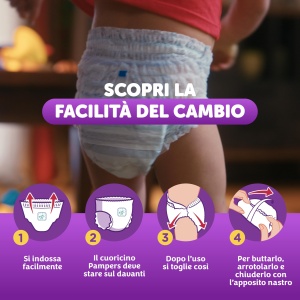 Pampers Hoschen Junior Progresiv, Marimea 5 (12-18 kg), 68 Piese, Senzatie Moale - Img 6