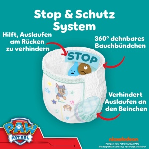 Pampers Pantaloni Baby-Dry Paw Patrol, 160 buc, 11kg-17kg - Img 5